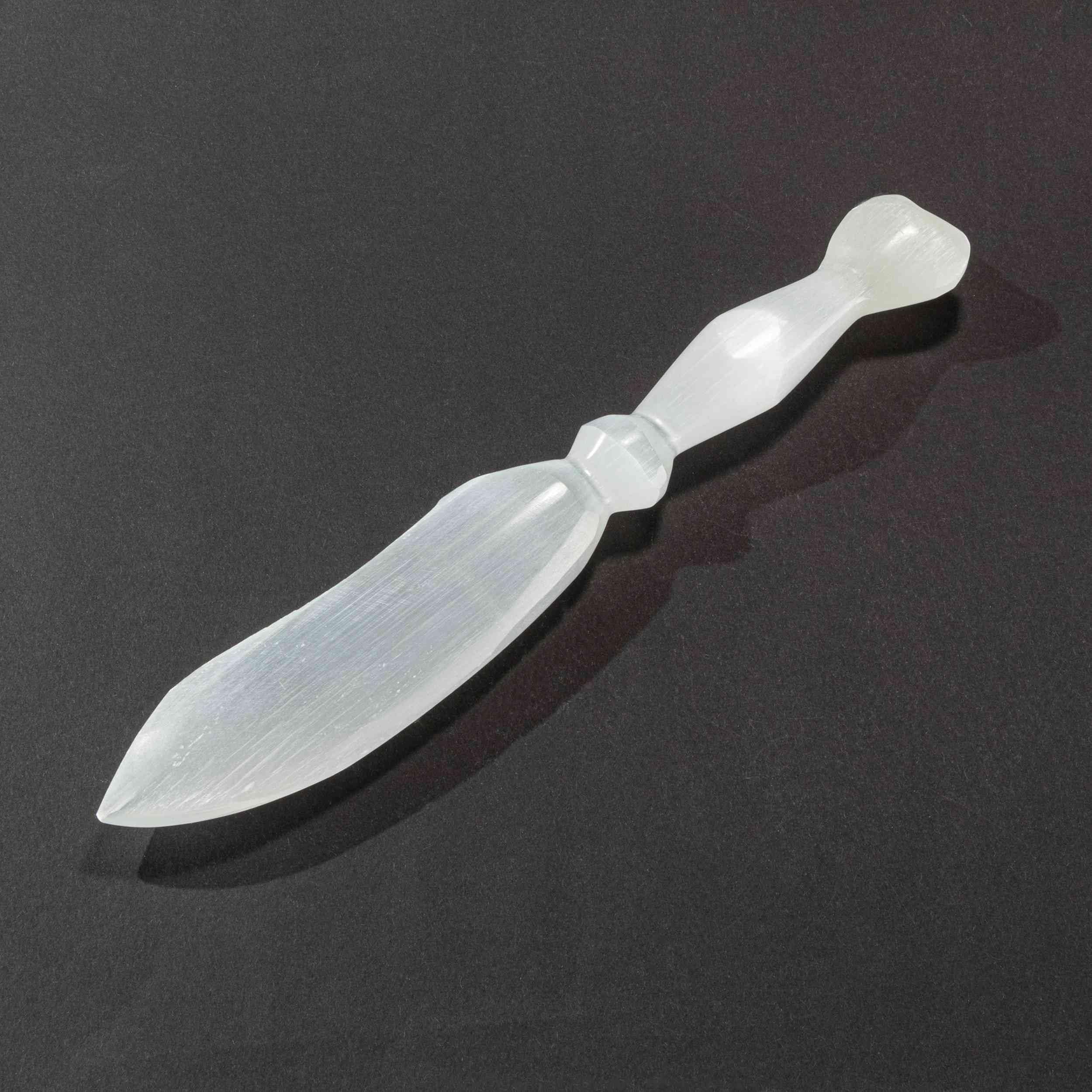 NKlaus Healing Crystals Selenit Ritualmesser 30cm