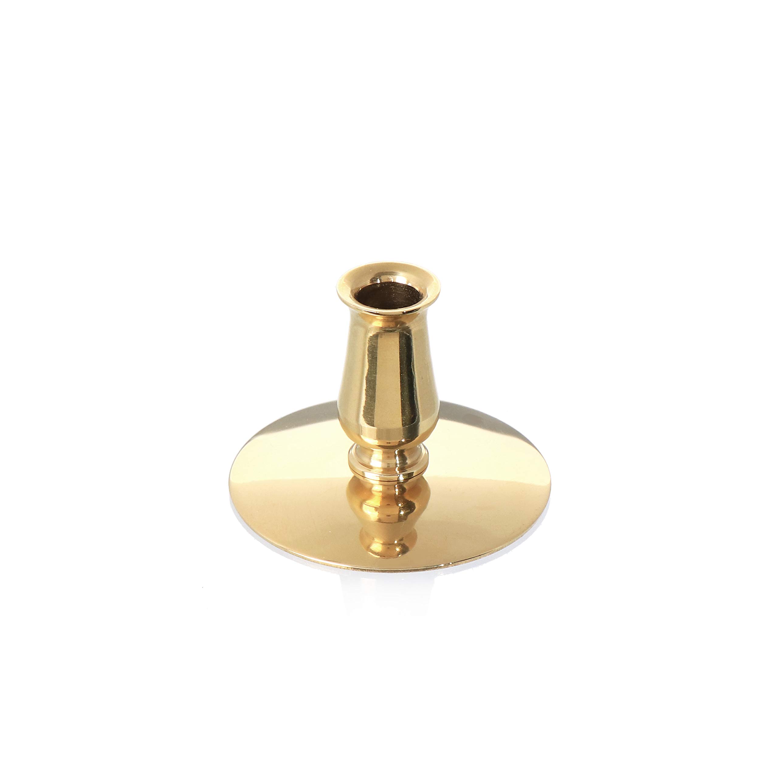 NKlaus Candle Holder Kerzenhalter Messing Gold 4er 50mm