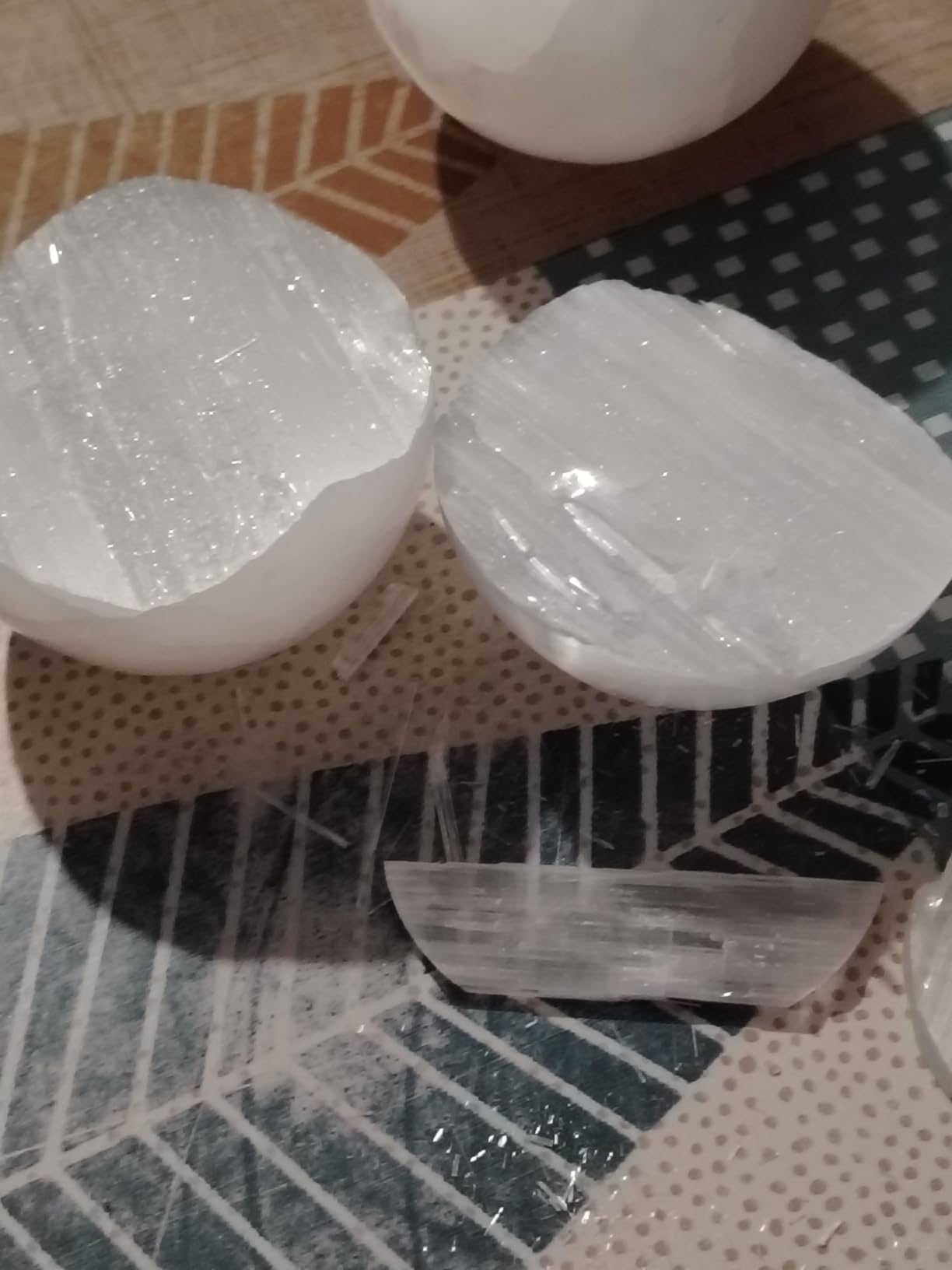 NKlaus Healing Crystals Selenit Kugel 5-6 cm Heilstein 1 Stück