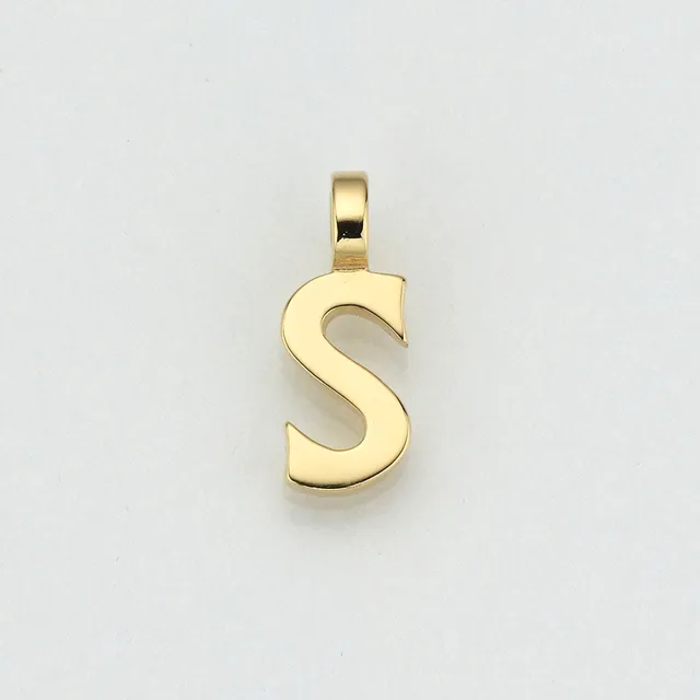 Eugen Rühle Buchstabe S Anhänger 585 Gelbgold Pendant