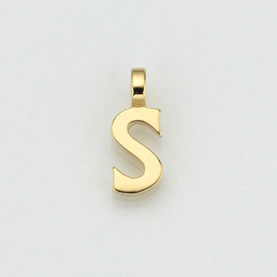 Eugen Rühle Buchstabe S Anhänger 585 Gelbgold Pendant