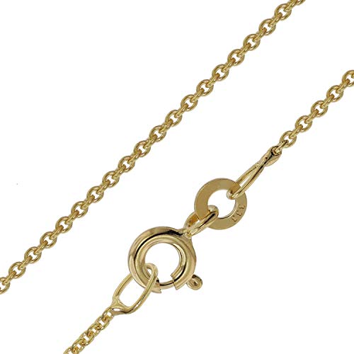 trendor Rundanker Halskette Gold 333 1,1 mm 40 cm