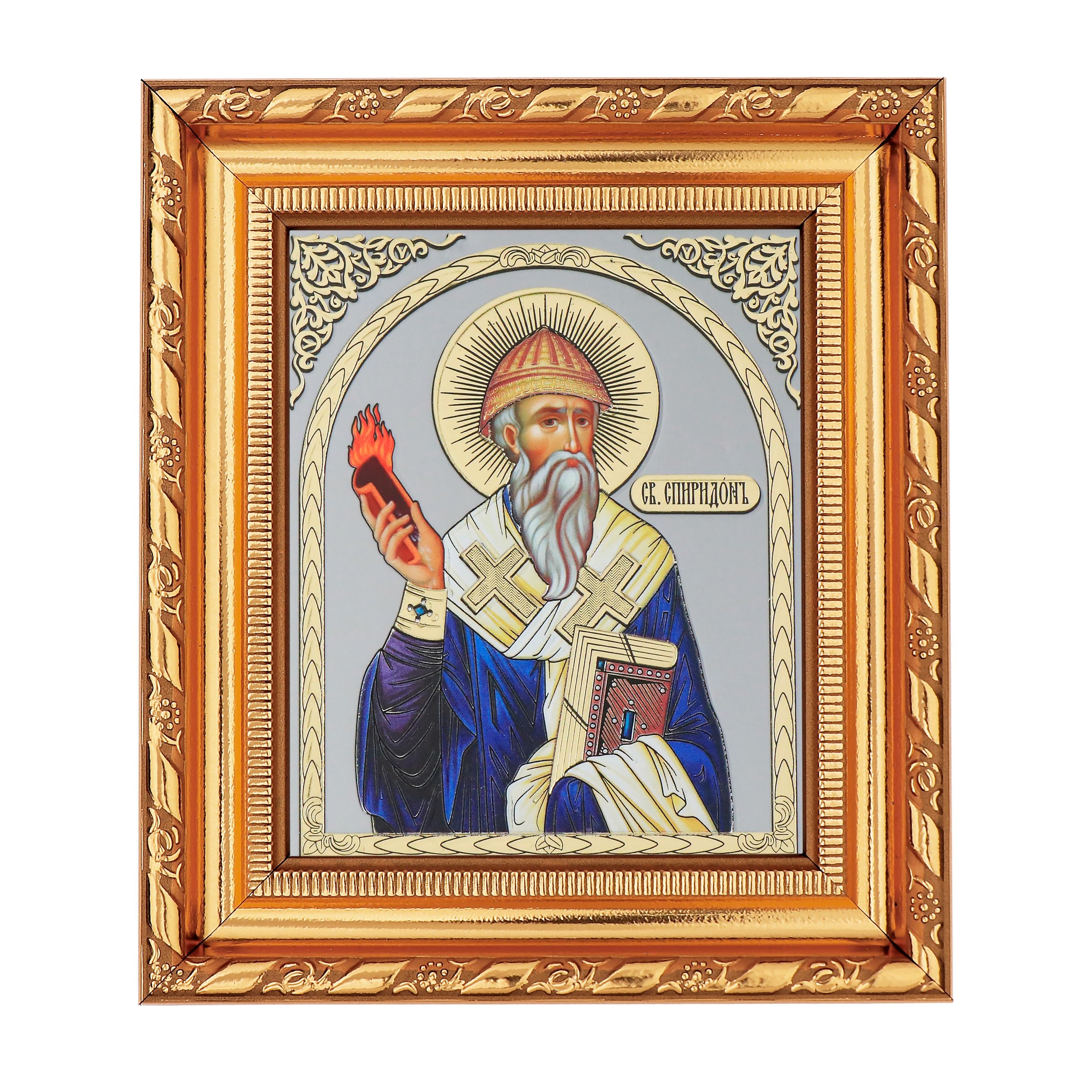 NKlaus Jesus Christus Ikone Rahmen Glas 14x16cm christlich