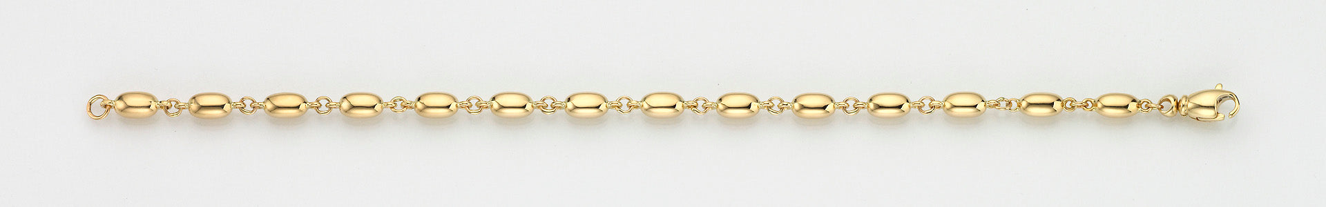 Eugen Rühle Fantasieketten Oliven 4,7mm Fantasiekette 45 cm 585 Gelbgold