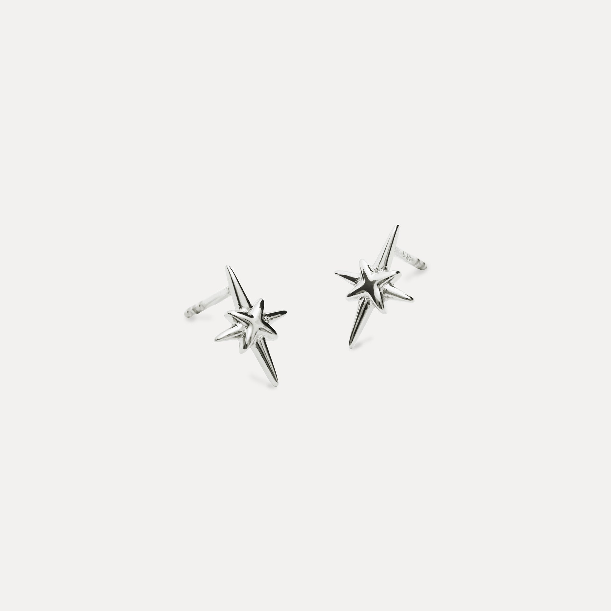 Stilnest Star Light Ohrstecker 24k Gold Vermeil Silber
