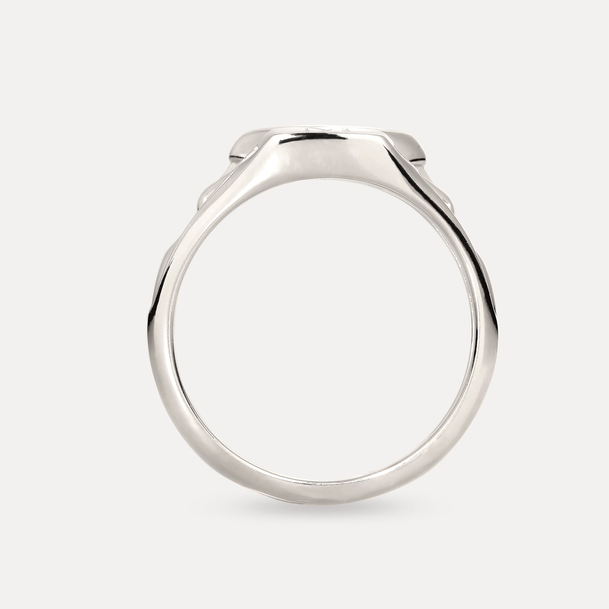 Stilnest Double Siegelring Vermeil Silber