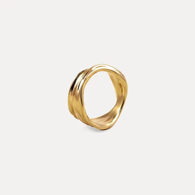 Stilnest Eden Paprika Ring Gold Vermeil Gr. 52