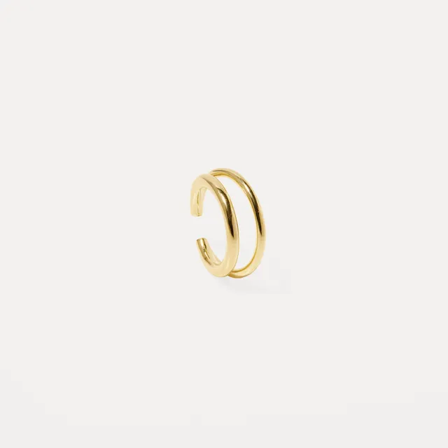 Stilnest Duo Ear Cuff 585 Gold 14k Massivgold