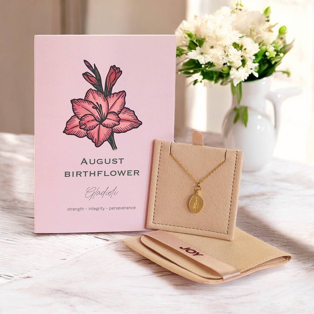 Joy by Corrine Smith Geburtsblume Halskette Gold Set