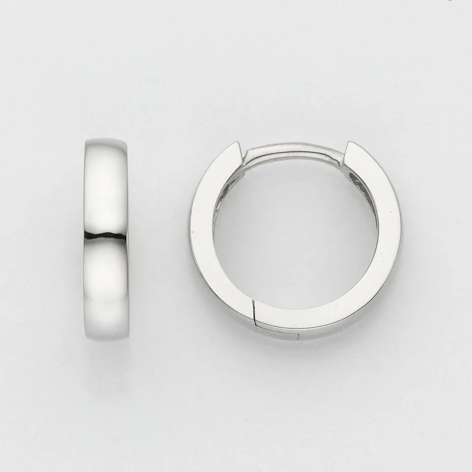 Eugen Rühle Ohrschmuck Scharnier-Creolen 3x14mm Gold 585 Huggies
