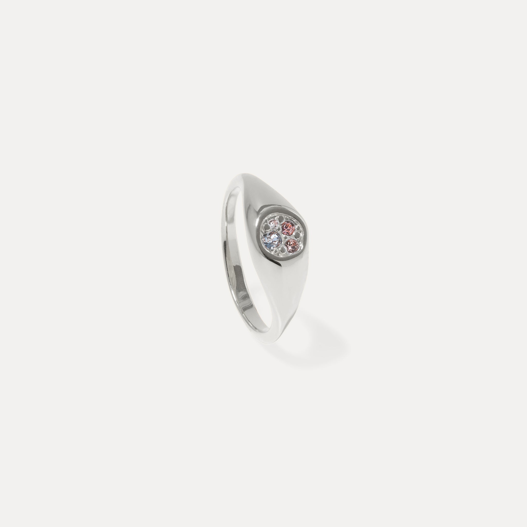 Stilnest Belong Pavé Ring 24k Gold Vermeil Gr 52 Kristall