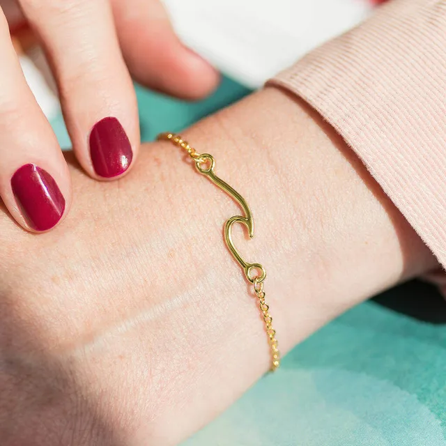 Joy by Corrine Smith Wave Armband Gold Welle