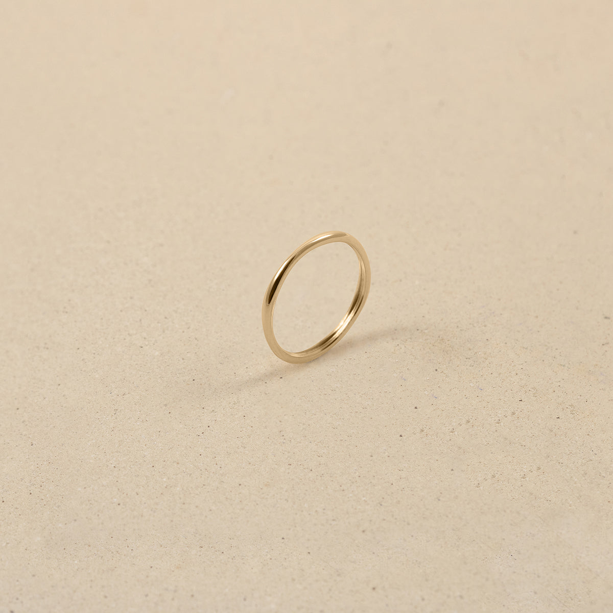 Stilnest Mini Organic Ring 585 Gold Größe 56 schmal