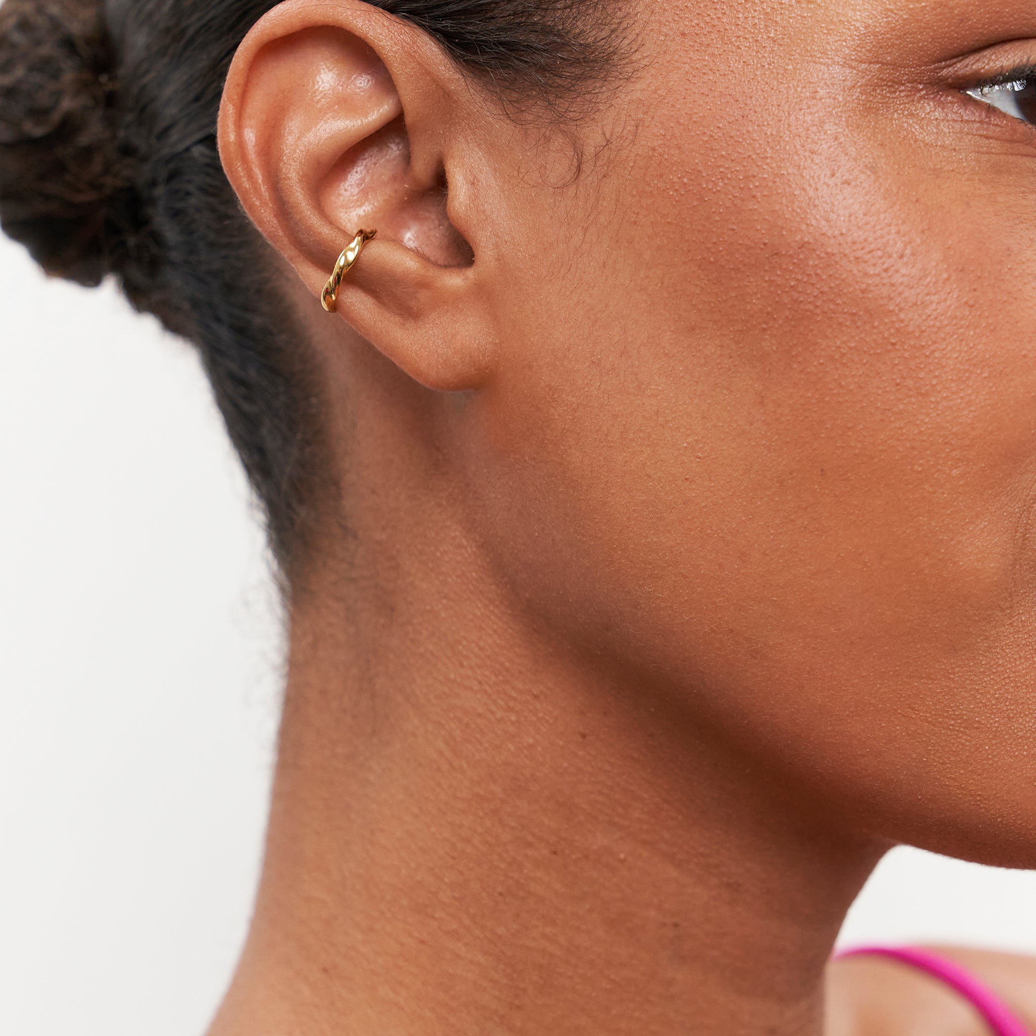Stilnest Flux Ear Cuff 585 Gold 14k Massivgold