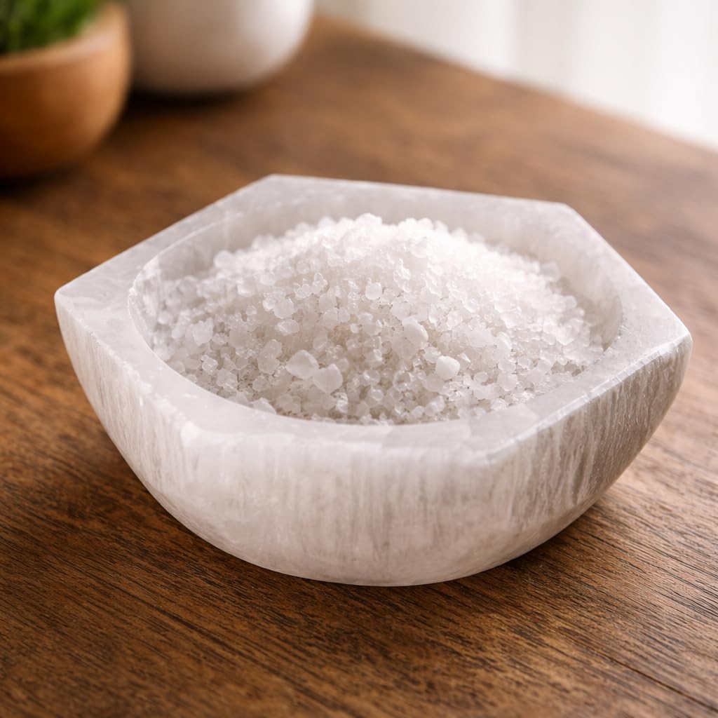 NKlaus Healing Crystals Selenit-Schale Hexagon 10 cm
