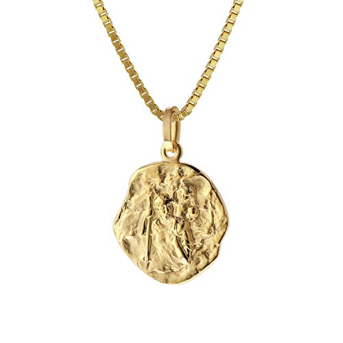 trendor Halsketten Christophorus Anhänger Gold 333 50 cm Kette