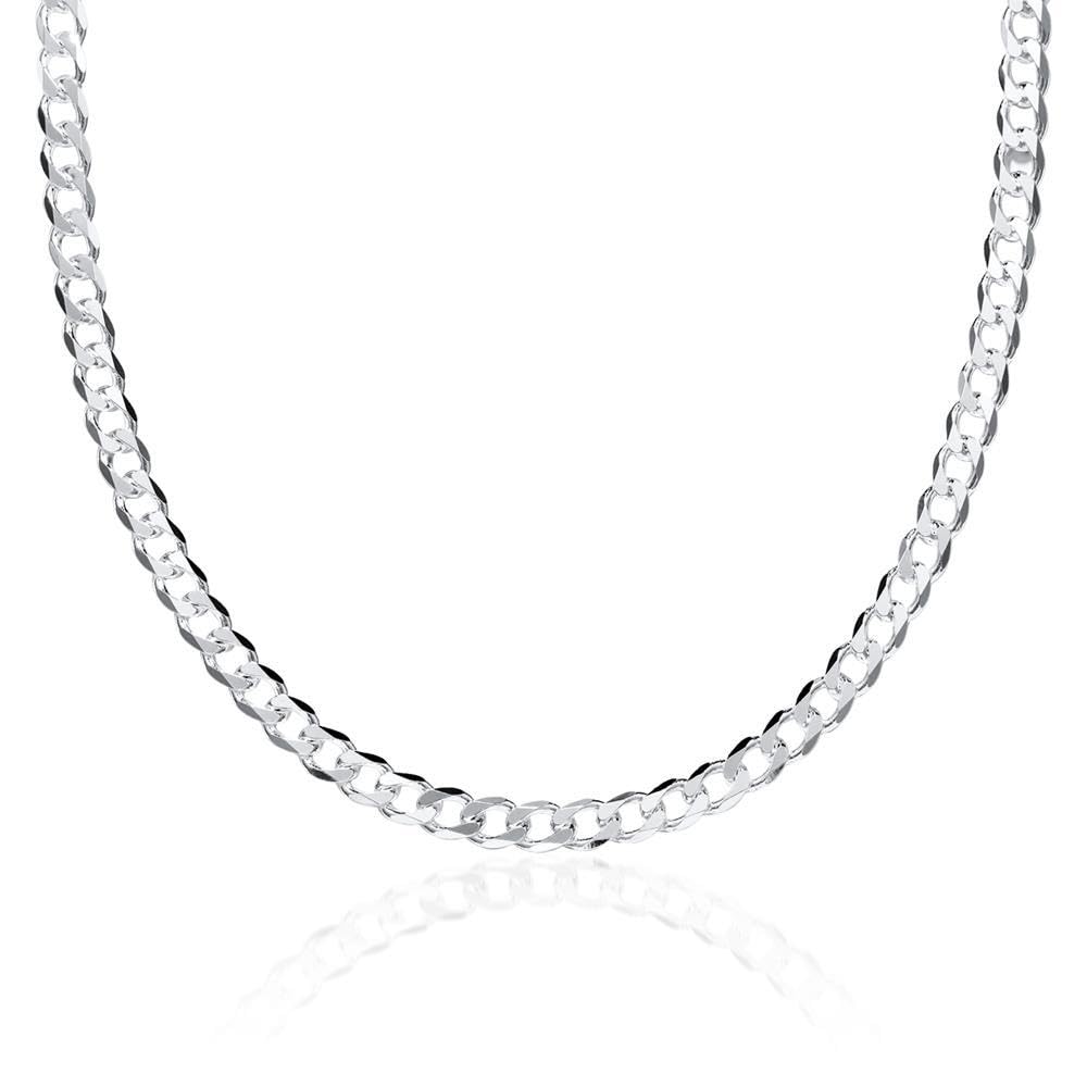 JEWLIX Panzerketten 925 Silber Panzerkette 4,5mm 60cm PK0045