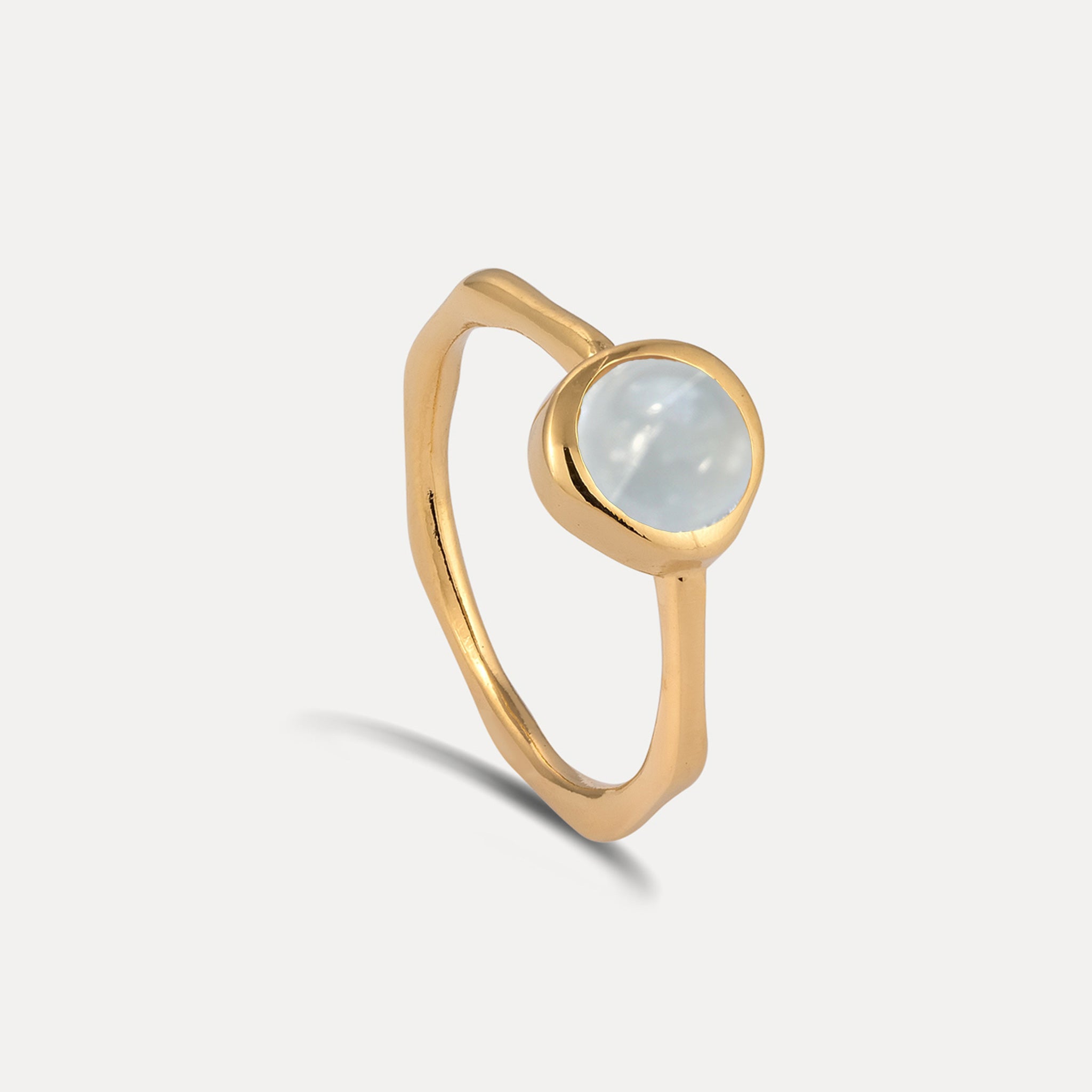 Stilnest Rings Zodiac Birthstone Ring Hochglanz Gold