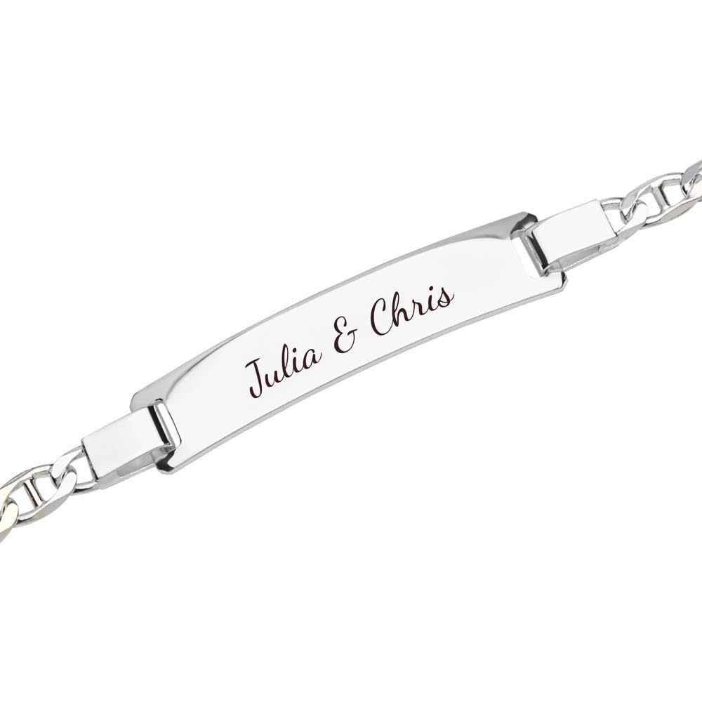JEWLIX ID-Armbänder ID0035-T Armband 16 cm Silber gravierbar