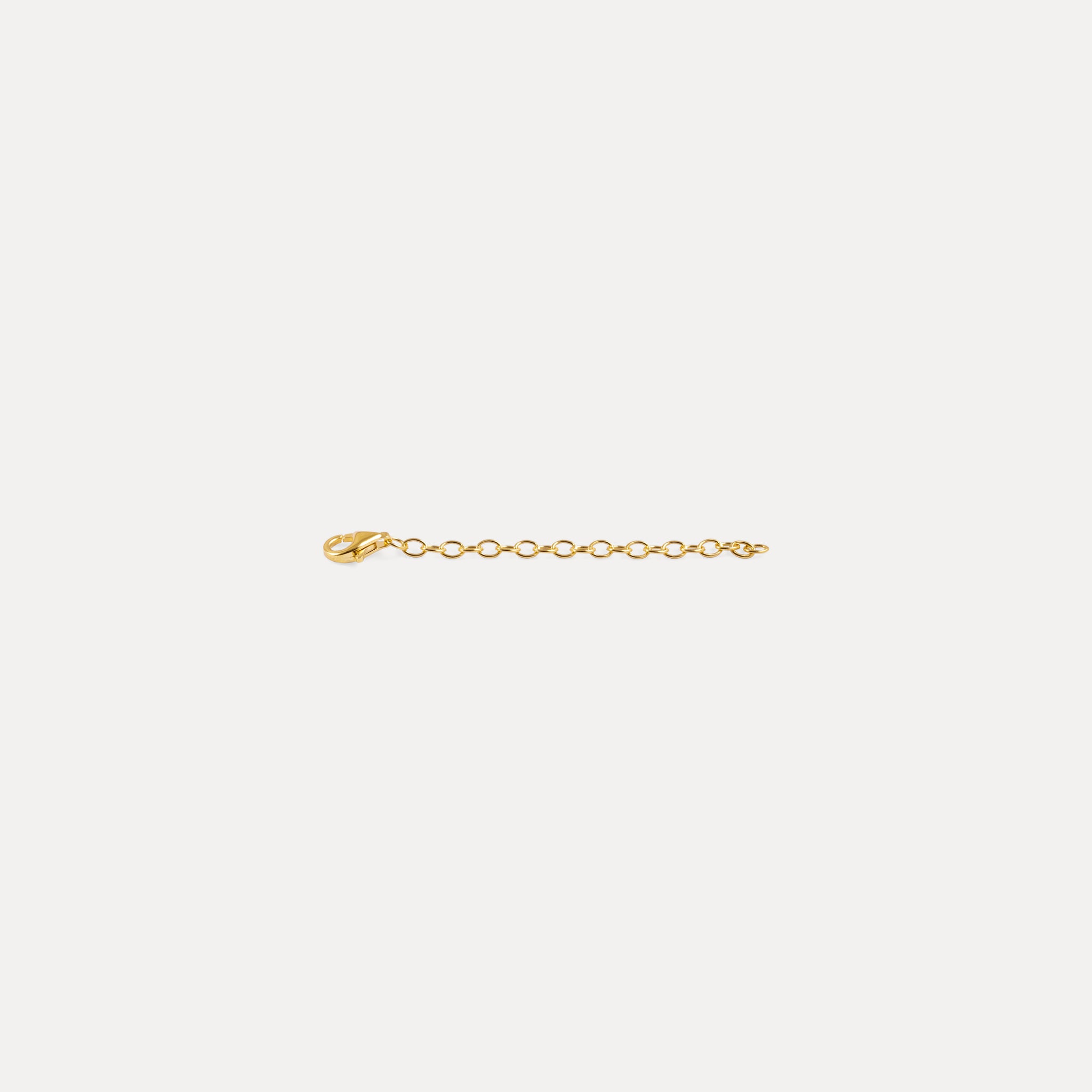 Stilnest Verlängerungskette Gold Vermeil 6cm Layering