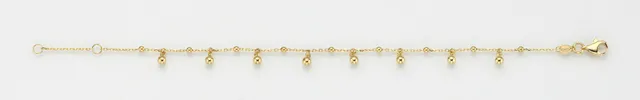 Eugen Rühle Armband Kugeln 3mm 585 Gelbgold