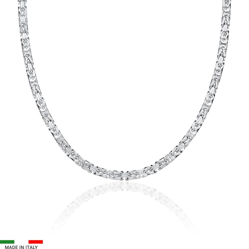 JEWLIX Königsketten Herren Silber 925 3,5 mm 45 cm Kette