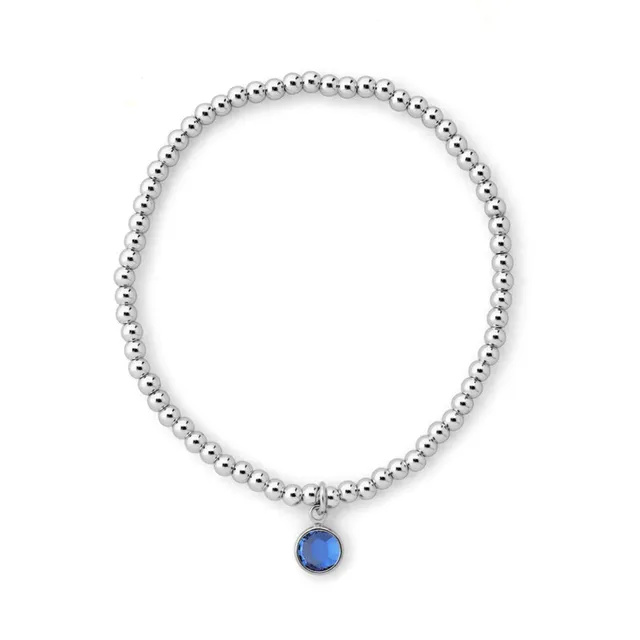 Joy by Corrine Smith September Armband Silber Saphir Stein