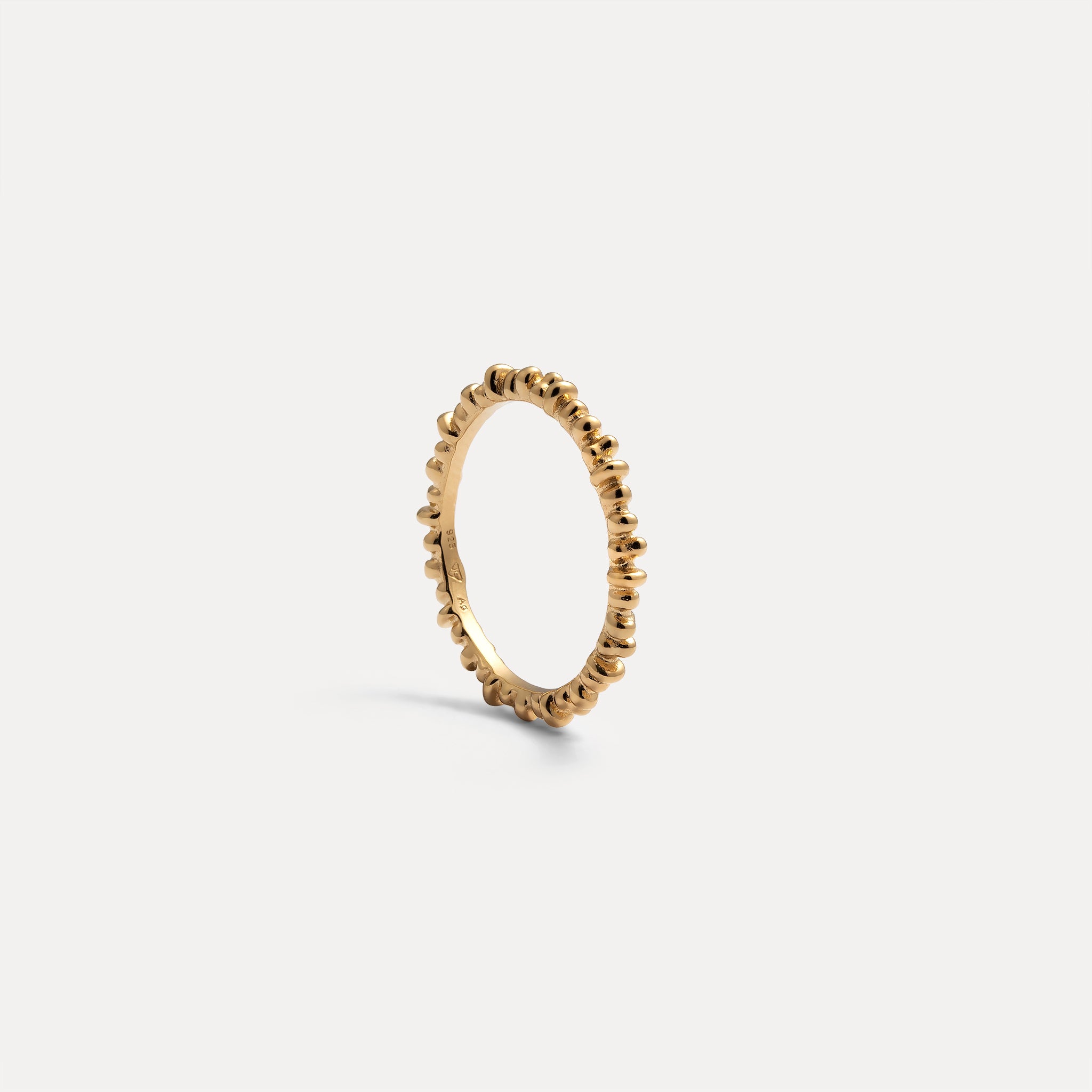 Stilnest Ore Ring 24k Gold Vermeil Stapelring