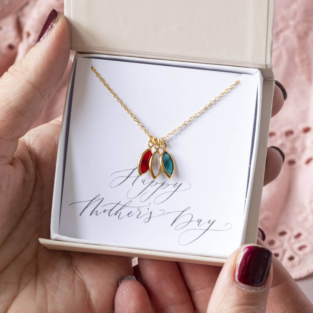 Joy by Corrine Smith Family Marquise Halskette Gold