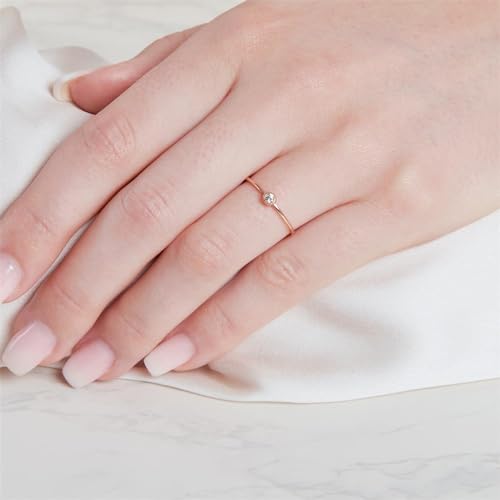 JEWLIX Damenring Silber 925 rosévergoldet Zirkonia 54