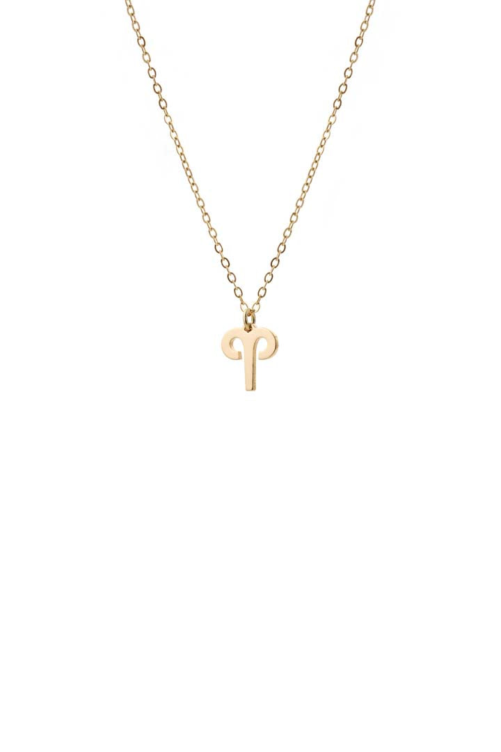 Joy Necklaces Aries Zodiac Charm Halskette Gold Geburtstag