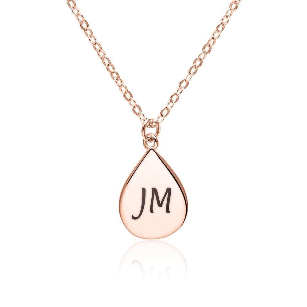 JEWLIX Ketten mit Anhänger Kette Tropfen 925er Silber rosé