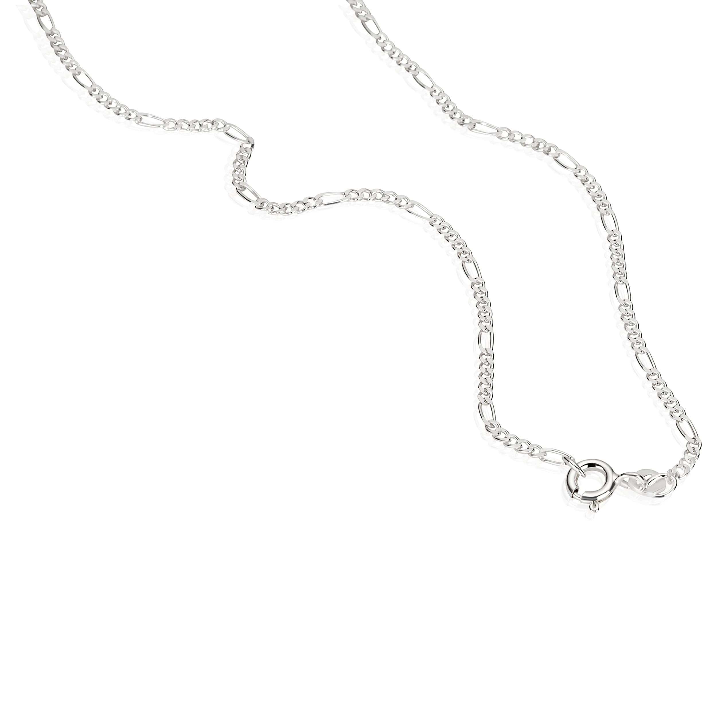 NKlaus Figarokette 38cm Silber Halskette 1,5mm 925er