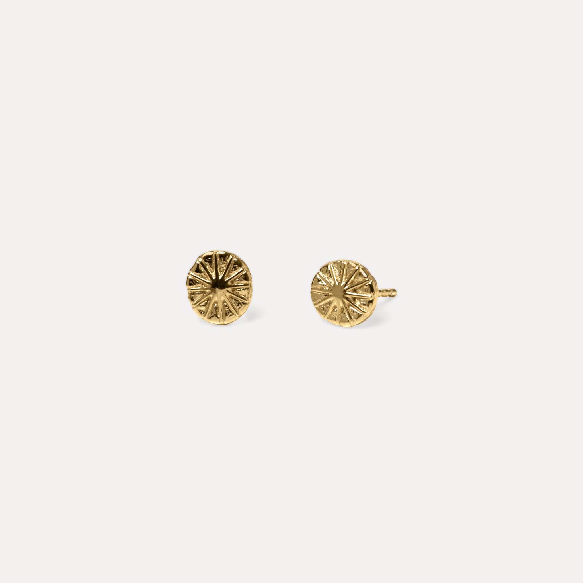 Stilnest Solar Eclipse Ohrstecker 24k Gold Vermeil