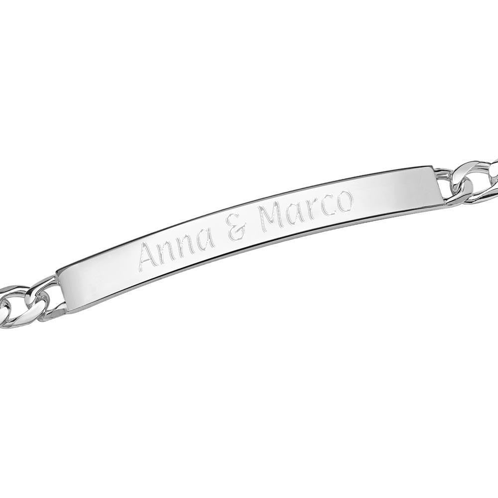 JEWLIX ID-Armband 925 Silber 4,5 mm Gravur ID0045 Armband