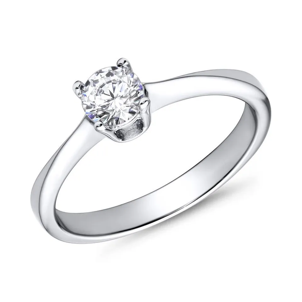 JEWLIX VR0020 Verlobungsring Silber Zirkonia 0,35ct