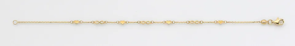 Eugen Rühle Armband 37.3632 Ankerarmband 585 Gelbgold Herz Infinity