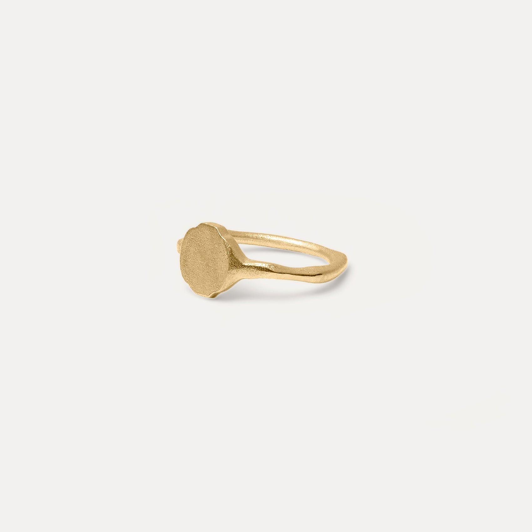 Stilnest Fluid Siegelring Matt 585 Gold Ring 14k Gr.52
