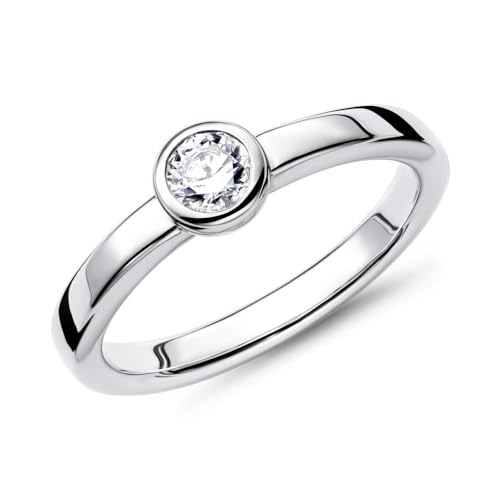 JEWLIX VR0045 Verlobungsring Silber 54mm Zirkonia