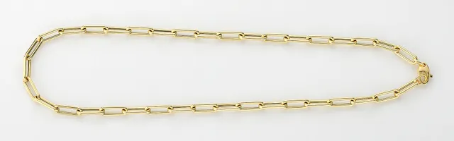 Eugen Rühle Fantasiekette längliche Glieder 585 Gelbgold