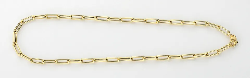 Eugen Rühle Fantasiekette längliche Glieder 585 Gelbgold
