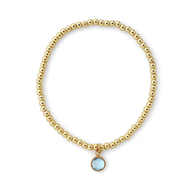 Joy by Corrine Smith März Armband Aquamarin Gold