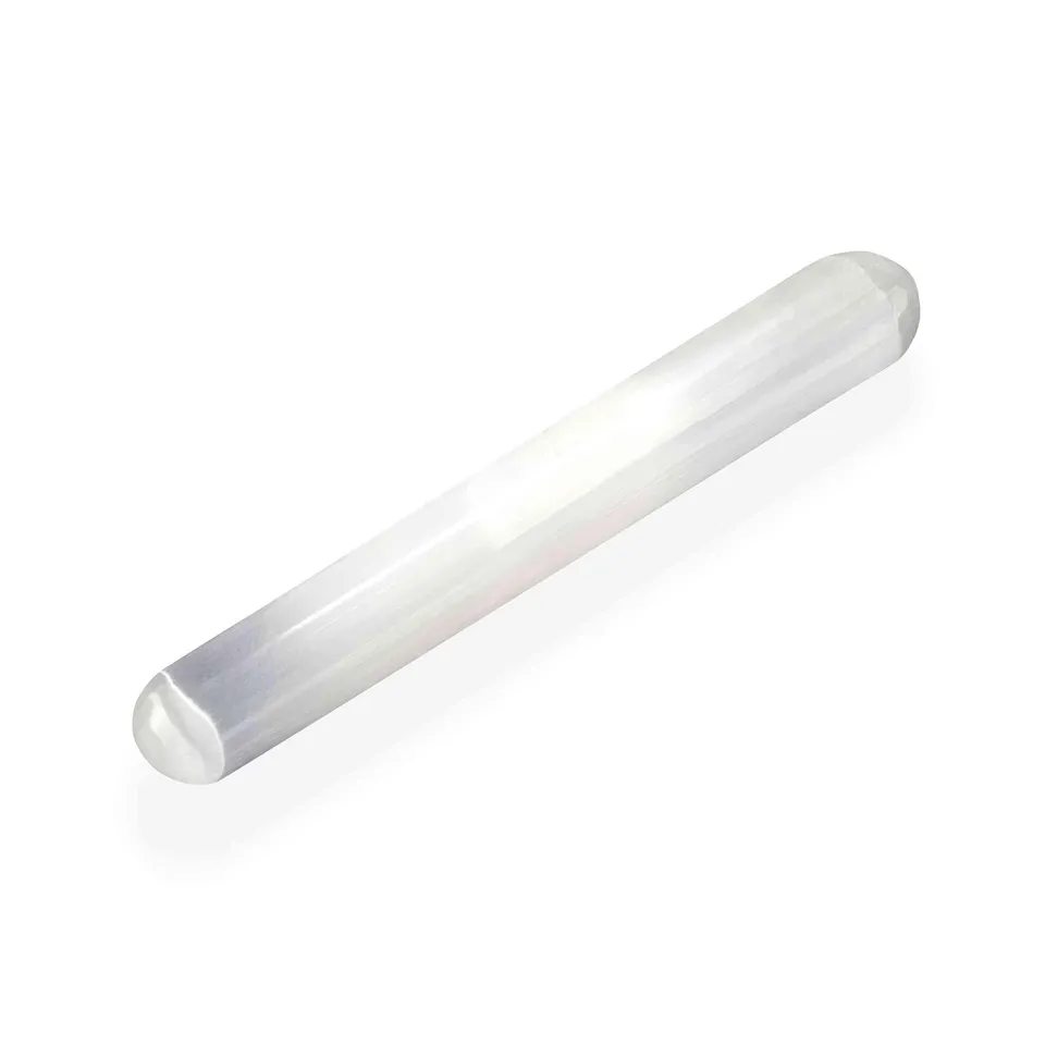 NKlaus Healing Crystals Selenit Massagestab 15 cm Reiki Stab 1 Stück