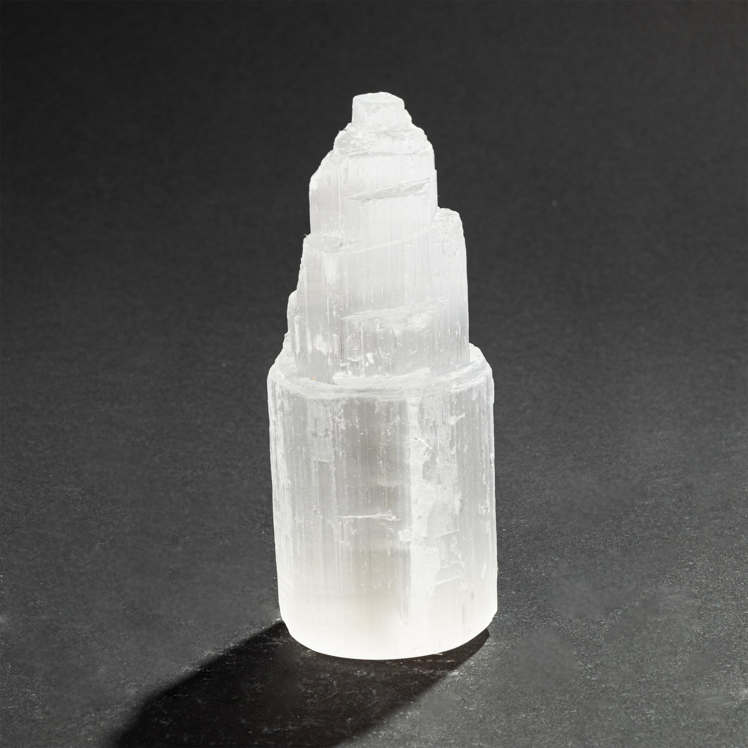 NKlaus Selenit Turm Heilstein weiß 10 cm 250 g