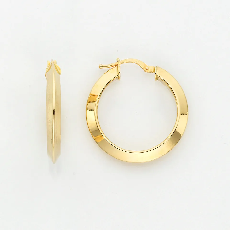 Eugen Rühle Ohrschmuck 80.3868 Creolen 26mm Ohrringe Gelbgold