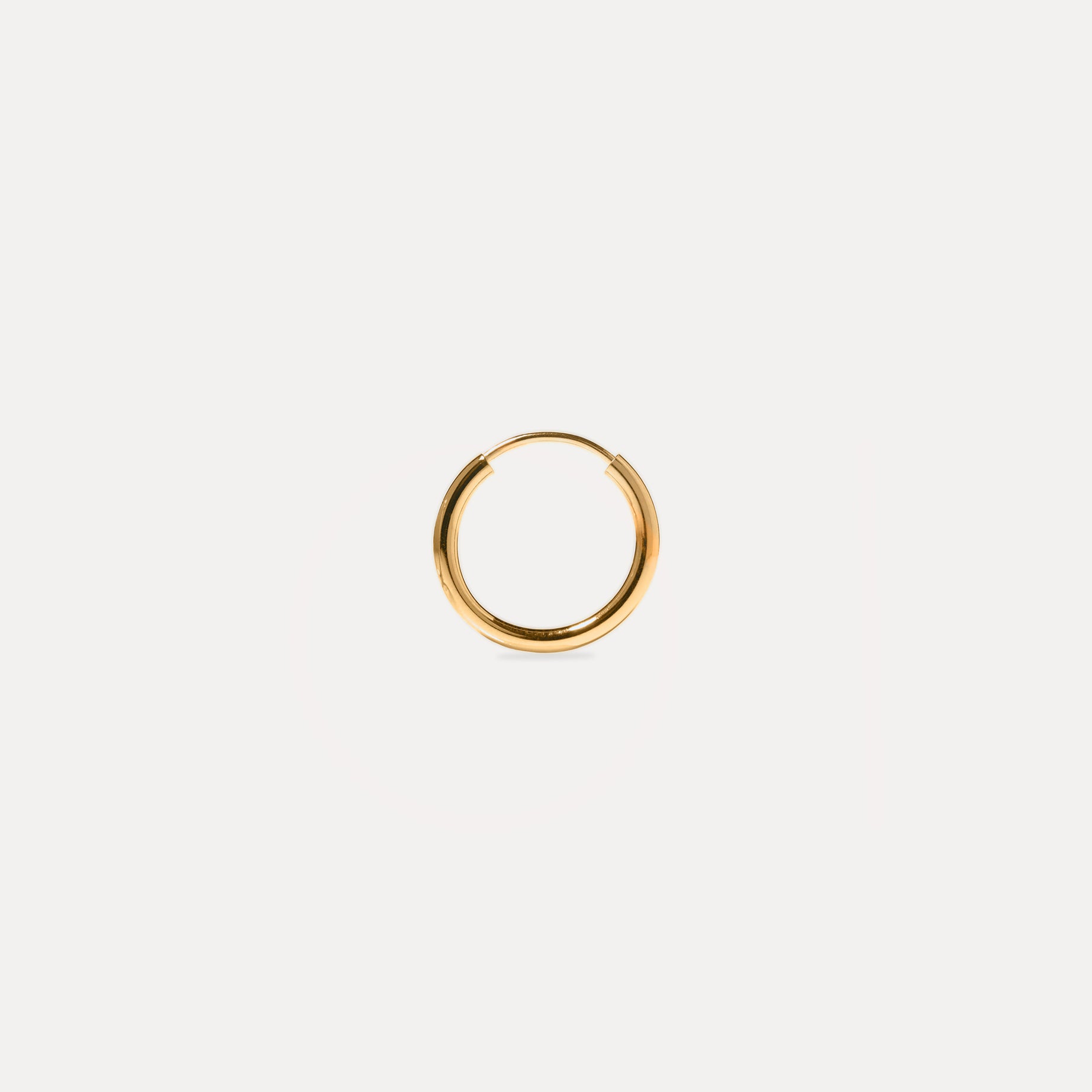 Stilnest Basic Creolen Single 24k Gold Vermeil 20mm