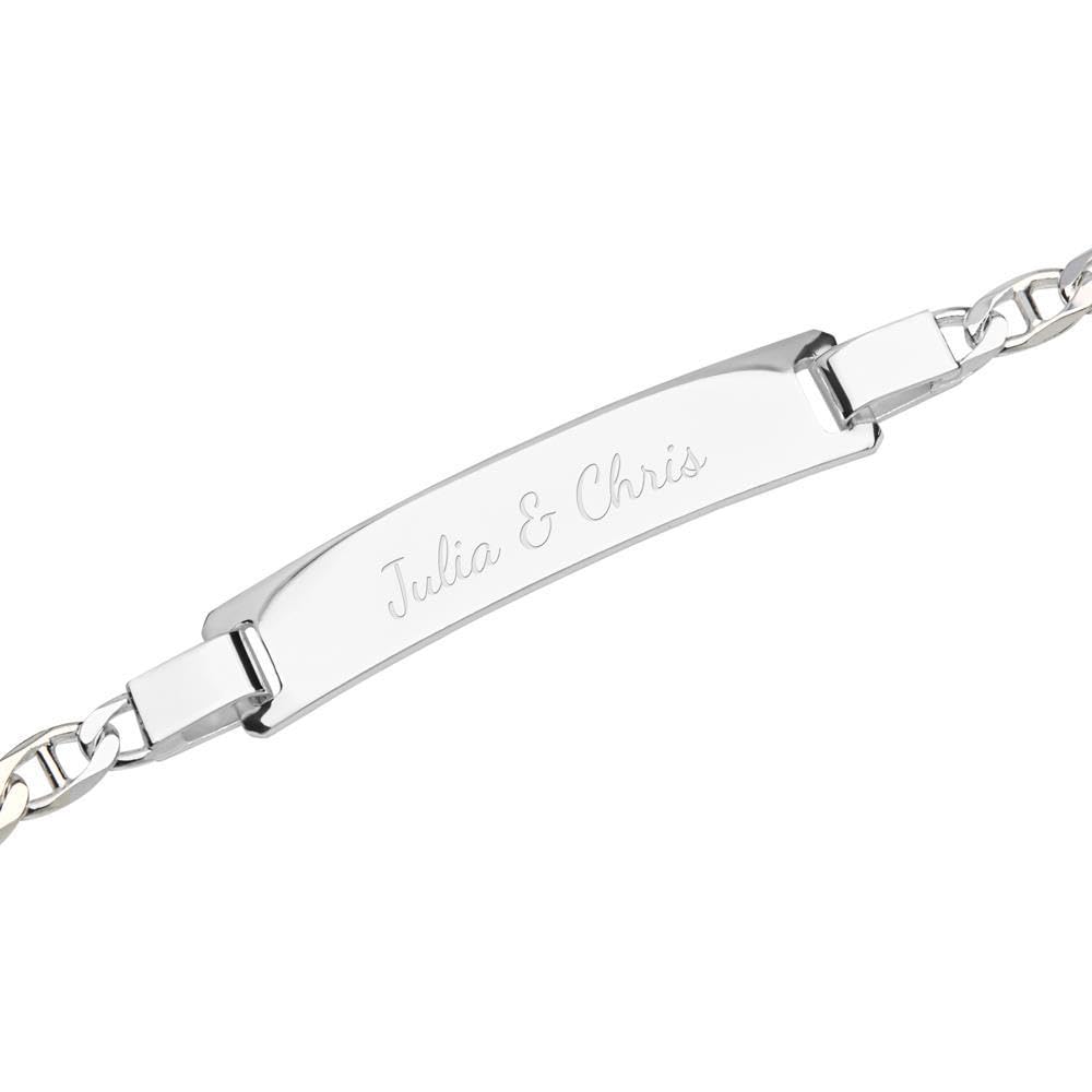 JEWLIX ID-Armbänder ID0035-T Armband 16 cm Silber gravierbar