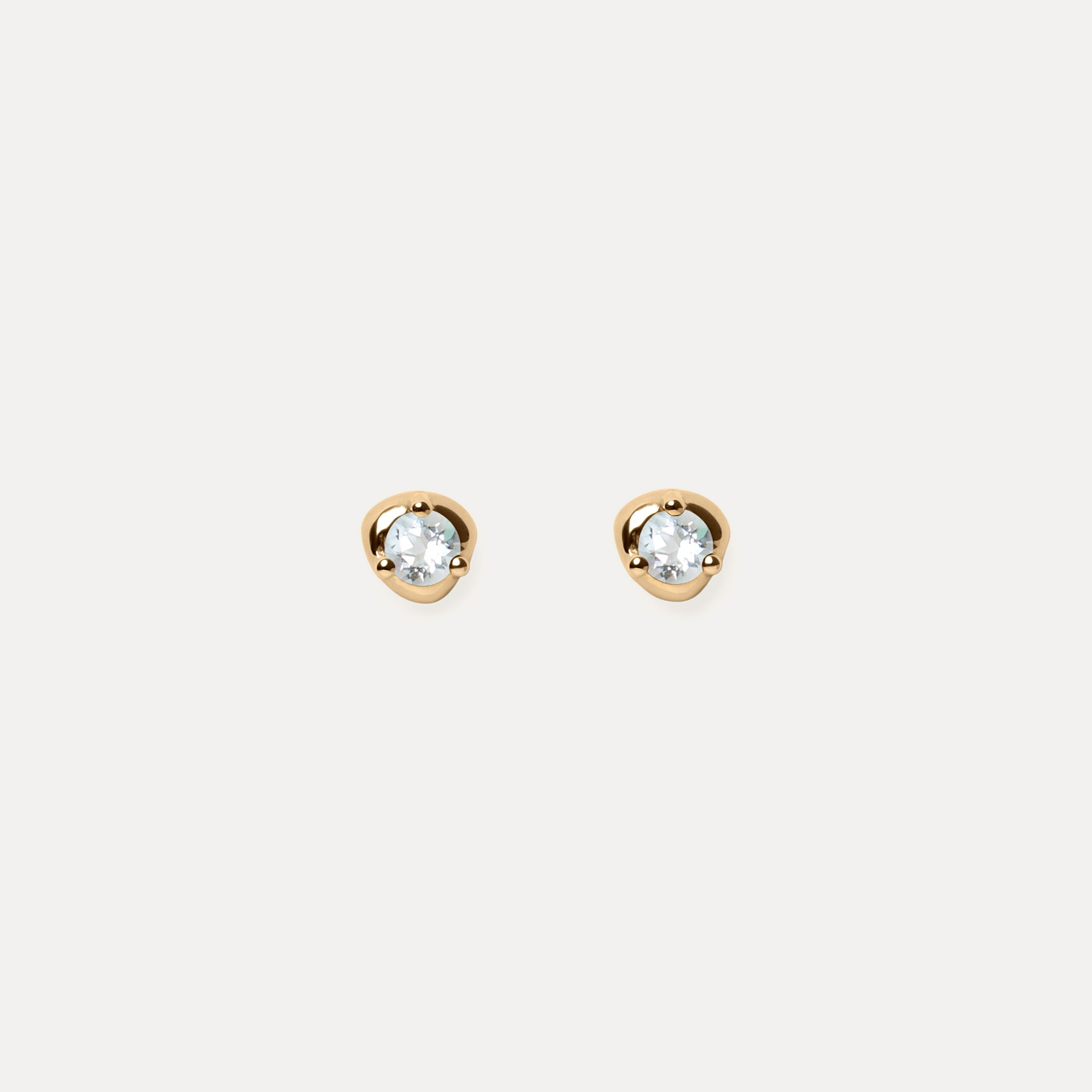 Stilnest Mini Birthstone Ohrstecker 585 Gold Geburtsstein