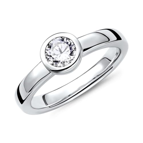 JEWLIX VR0044 Verlobungsring Silber 52mm Zirkonia