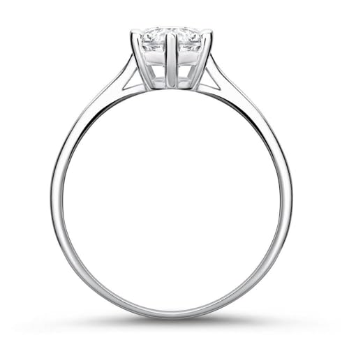 JEWLIX Solitär 375 Weißgold Zirkonia Ring